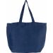 Grand sac en juco avec doublure intérieure KI0231 - Washed Midnight Blue de face