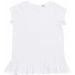 T-shirt bébé fillette à volants LW026 - White