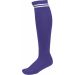 Chaussettes de sport rayées PA015 - Sporty Purple / White