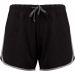 Short de sport femme Black / Grey Heather - XS