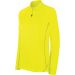 Sweat-shirt femme running 1/4 zip PA336 - Fluorescent Yellow