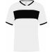 Maillot enfant polyester manches courtes PA4001 - White / Black