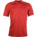 Maillot rugby unisexe manches courtes bi-matière PA418 - Sporty Red