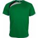 T-shirt sport enfant manches courtes PA437 - Green / Black / Storm Grey