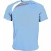 T-shirt sport enfant manches courtes PA437 - Sky Blue / White / Storm Grey