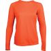 T-shirt femme manches longues sport PA444 - Fluorescent Orange