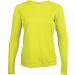 T-shirt femme manches longues sport PA444 - Fluorescent Yellow