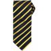 Cravate rayée Sport PR784 - Black / Gold