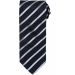 Cravate rayée Sport PR784 - Black / Silver