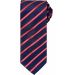 Cravate rayée Sport PR784 - Navy / Red