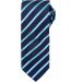 Cravate rayée Sport PR784 - Navy / Turquoise