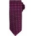 Cravate à motif carré PR788 - Aubergine
