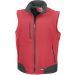 Bodywarmer softshell R123 - Red / Black