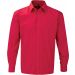 Chemise manches longues homme popeline pur coton RU936M - Classic Red
