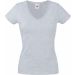 T-shirt femme col V Valueweight SC61398 - Heather Grey