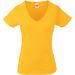 T-shirt femme col V Valueweight SC61398 - Sunflower