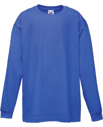 T-shirt enfant manches longues valueweight SC61007 - Royal Blue