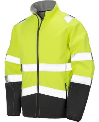 Veste softshell haute visibilité R450X - Fluorescent Yellow / Black