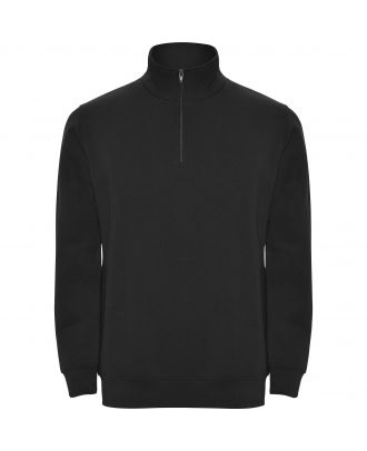 Sweat-shirt homme demi zip ANETO noir