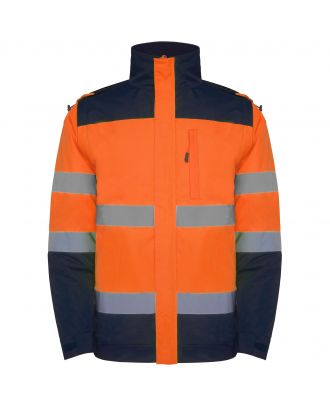 Parka haute visibilité EPSYLON marine/orange fluo