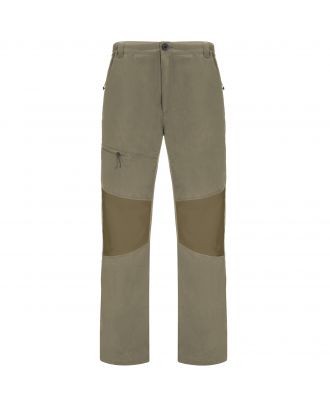 Pantalon coupe vent slim ELIDE gris brouillard / camel