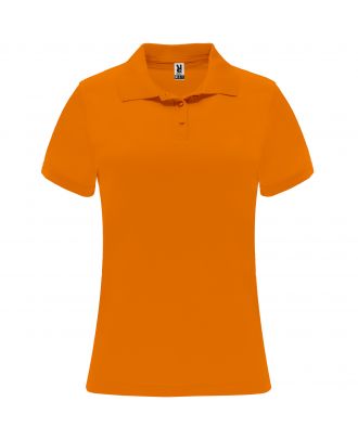 Polo manches courtes MONZHA WOMAN orange fluo