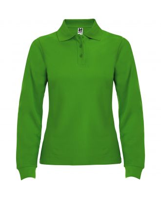Polo femme manches longues ESTRELLA WOMAN L/S vert prairie