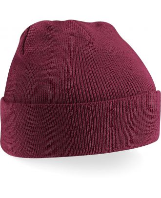 Bonnet original à revers B45 - Burgundy-One Size