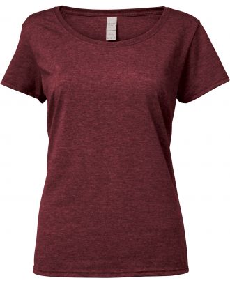 T-shirt femme Softstyle® Deep Scoop 64550L - Maroon