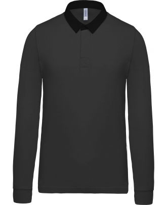 Polo rugby K213 - Dark Grey / Black