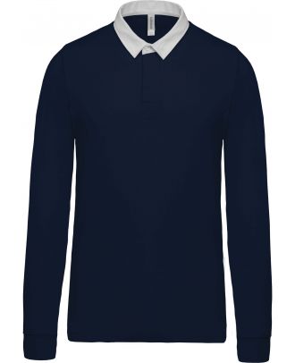 Polo rugby K213 - Navy / White