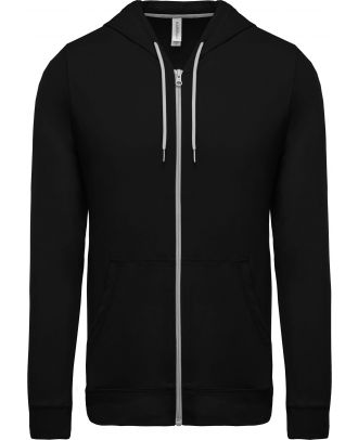 Veste coton légère à capuche K438 - Black