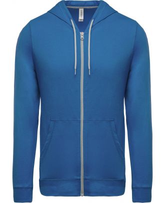 Veste coton légère à capuche K438 - Light Royal Blue