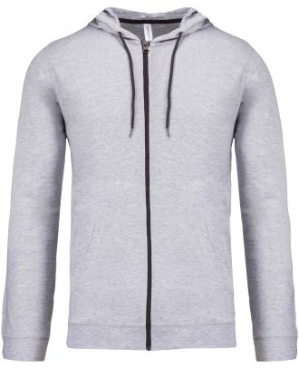 Veste coton légère à capuche K438 - Oxford Grey
