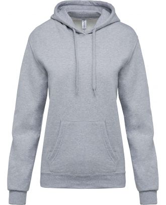 Sweat-shirt femme à capuche K473 - Oxford Grey