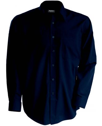 Chemise manches longues enfant popeline K521 - Navy