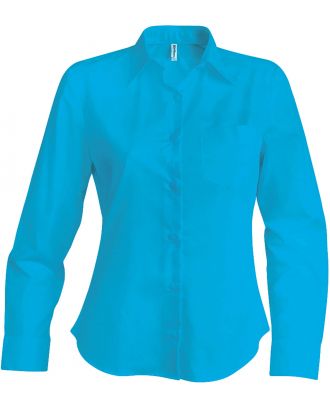 Chemise manches longues femme Jessica K549 - Bright Turquoise
