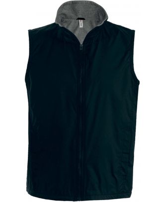 Bodywarmer doublé polaire Record K679 - Black / Grey