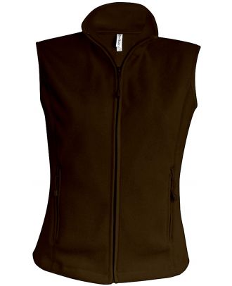 Gilet femme micropolaire Mélodie K906 - Dark Chocolate