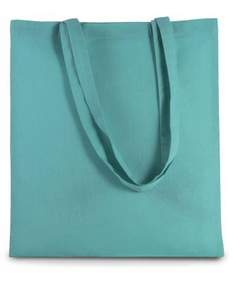 Sac tote bag shopping basic KI0223 - BLUE TURQUOISE - 38 x 42 cm