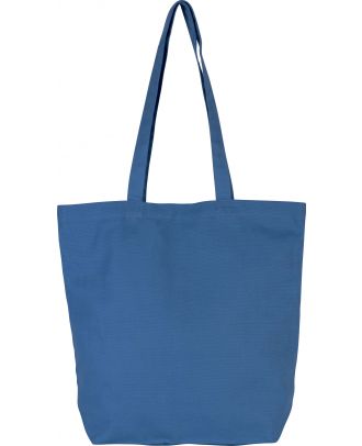 Sac cabas en coton bio KI0252 - Dusty Blue