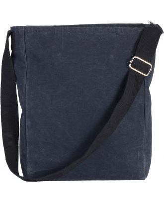 Sac bandoulière en coton canvas KI0351 - Washed Blue Titanium