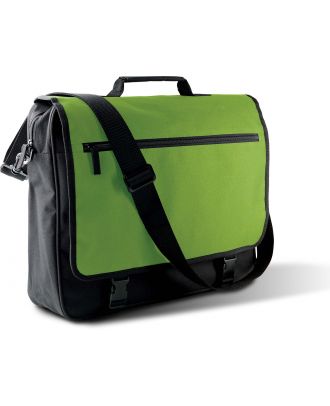 Porte documents avec rabat KI0412 - Black / Burnt Lime