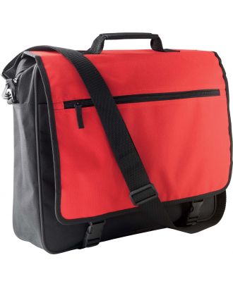 Porte documents avec rabat KI0412 - Black / Red