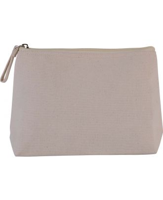 Trousse en coton canvas personnalisable KI0724 - Natural