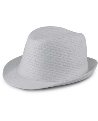 Chapeau de paille style Panama rétro KP612 - White