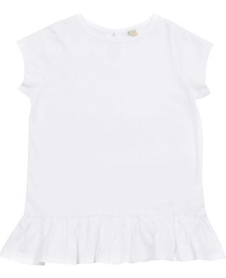 T-shirt bébé fillette à volants LW026 - White