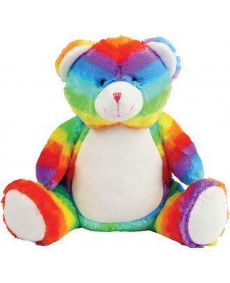 Peluche zippée Ours multicolore - Multi