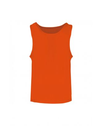 Chasuble en filet léger multisports enfant PA047 - Spicy Orange