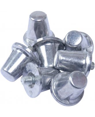 Lot de 100 crampons alu coniques PA066 - Silver